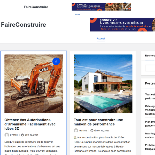 Faire construire